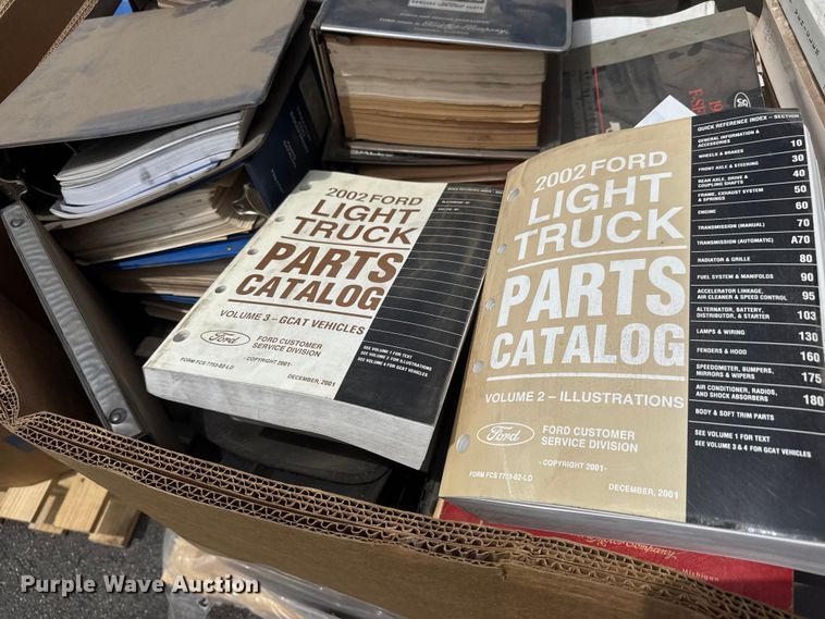 image for item NJ9114 (5) pallets of equipment manuals