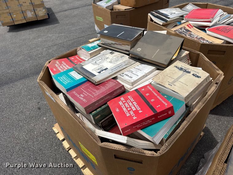 image for item NJ9114 (5) pallets of equipment manuals