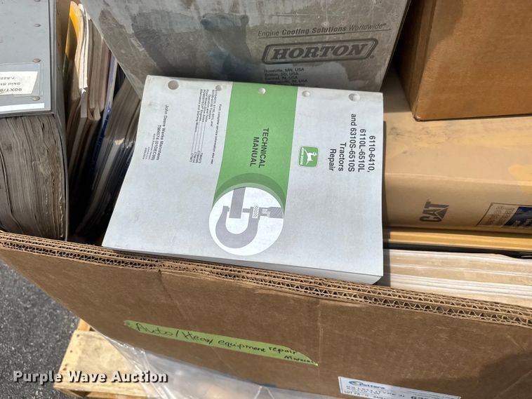 image for item NJ9114 (5) pallets of equipment manuals