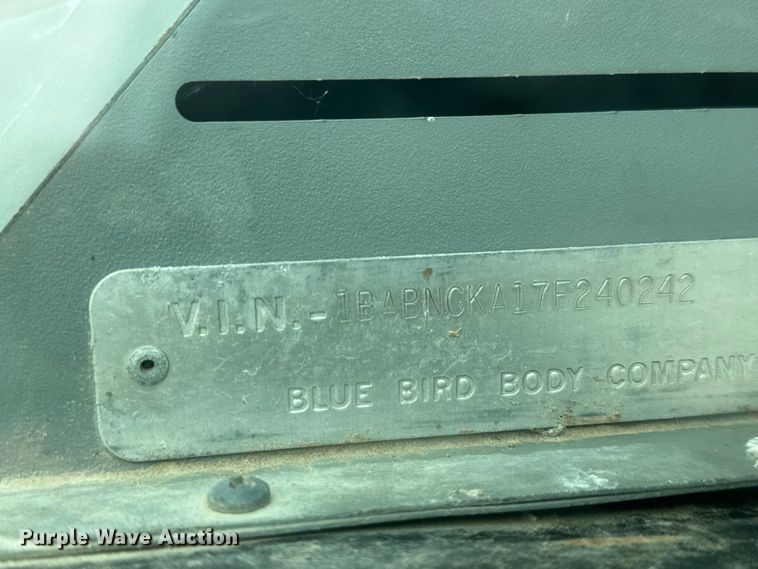 image for item NJ9122 2007 Blue Bird All American school bus