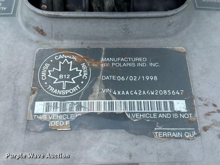 image for item NJ9147 1998 Polaris Magnum ATV