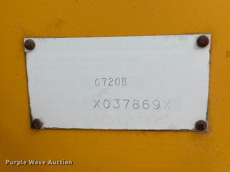 image for item NJ9163 2005 Volvo G720B motor grader