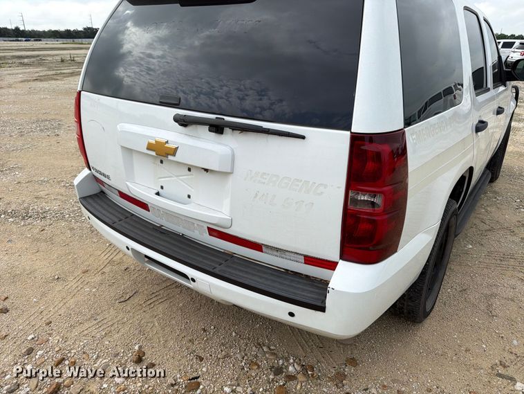 image for item YA3672 2012 Chevrolet Tahoe Police SUV