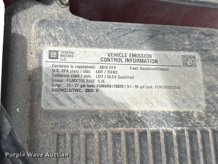 image for item YA3674 2015 Chevrolet Tahoe Police SUV