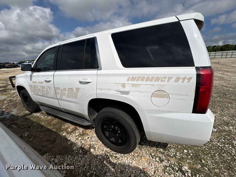image for item YA3675 2015 Chevrolet Tahoe Police SUV