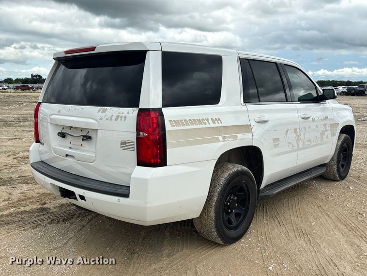 image for item YA3679 2017 Chevrolet Tahoe Police SUV
