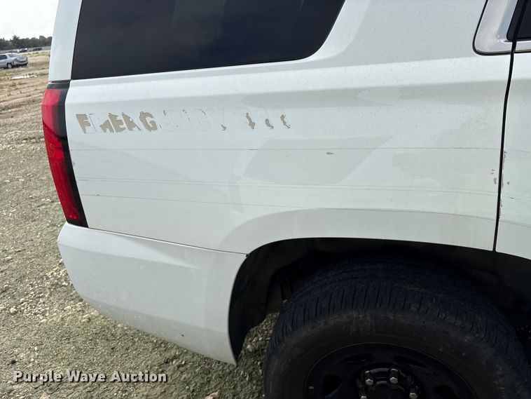 image for item YA3681 2017 Chevrolet Tahoe Police SUV