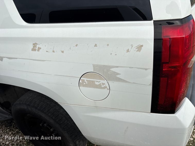 image for item YA3681 2017 Chevrolet Tahoe Police SUV