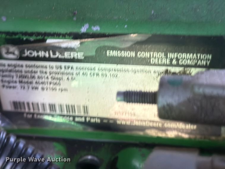 image for item ED5352 2010 John Deere 6100D MFWD tractor