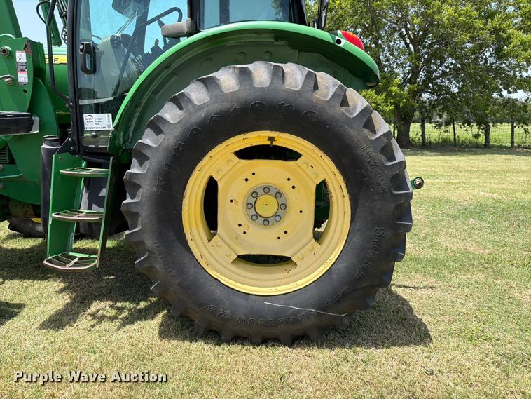 image for item ED5352 2010 John Deere 6100D MFWD tractor