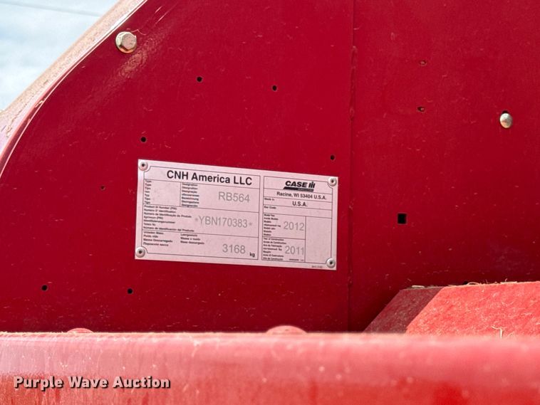 image for item EN0326 2012 Case IH RB564 round baler