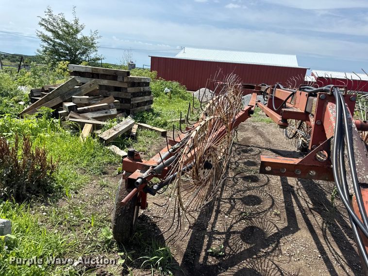 image for item EN0328 H&S bi fold rake hay rake