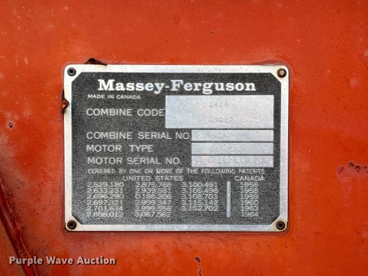 image for item EO4354 Massey Ferguson 540 combine