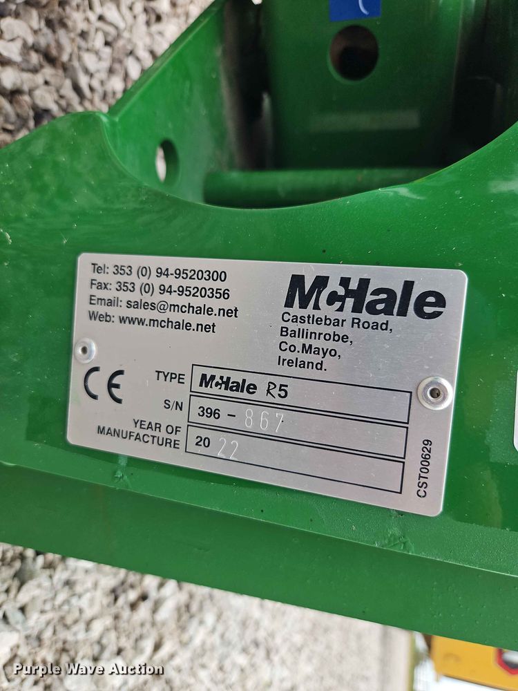 image for item EO8524 2022 McHale R5 bale grabber