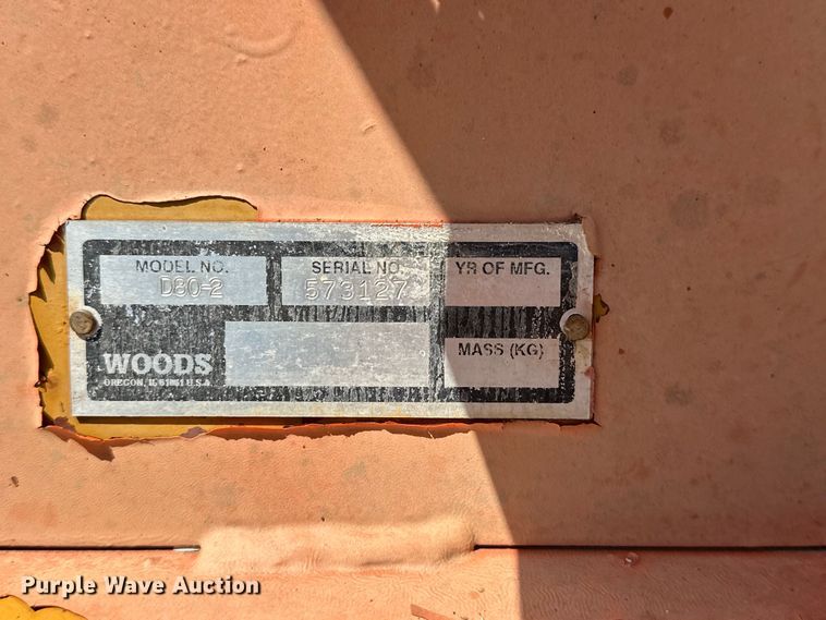 image for item ES6517 Woods D80-2 rotary mower