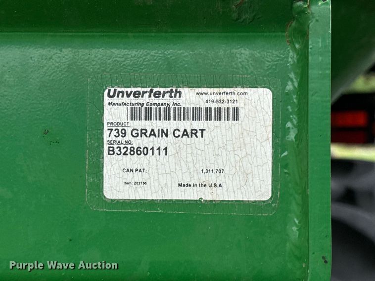 image for item ET6376 Parker 739 grain cart