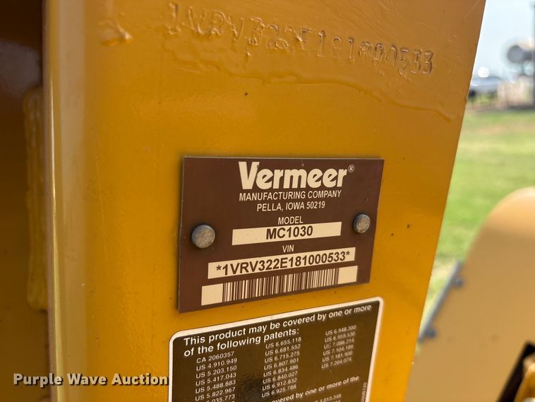 image for item EU5743 2008 Vermeer MC1030 disc mower