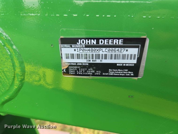 image for item EW0313 2016 John Deere 7210R 4WD tractor