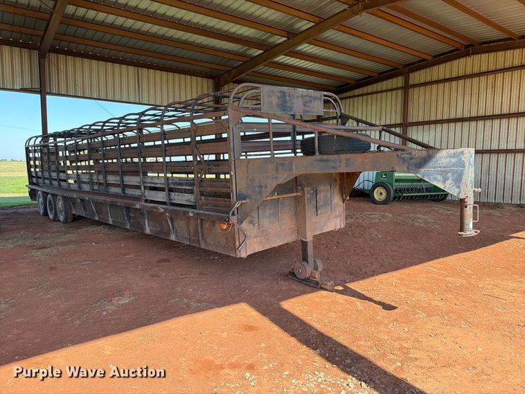 image for item EW0321 Shop built livestock trailer