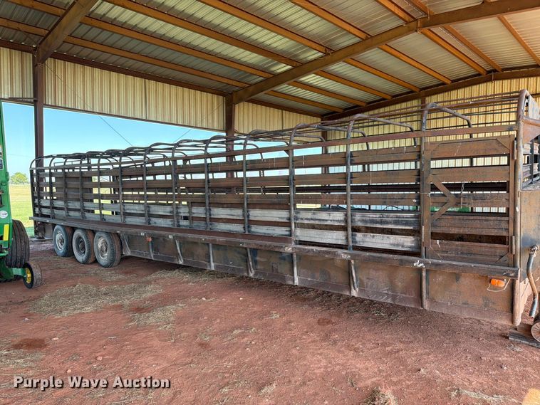 image for item EW0321 Shop built livestock trailer