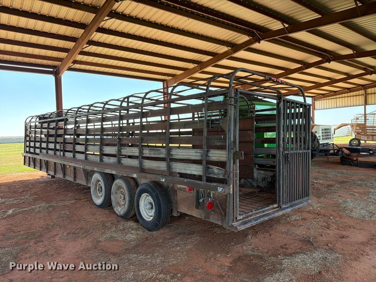 image for item EW0321 Shop built livestock trailer