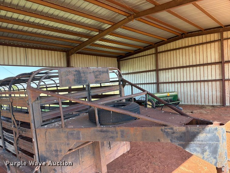image for item EW0321 Shop built livestock trailer