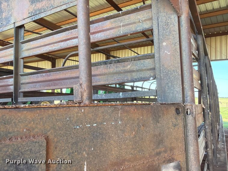 image for item EW0321 Shop built livestock trailer