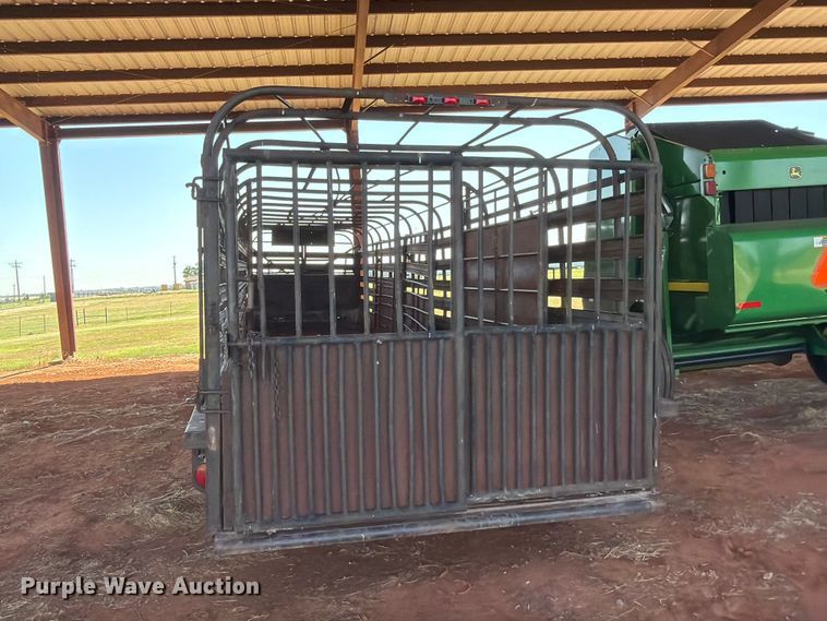 image for item EW0321 Shop built livestock trailer