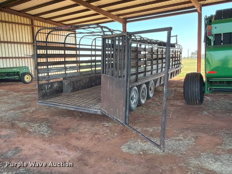 image for item EW0321 Shop built livestock trailer