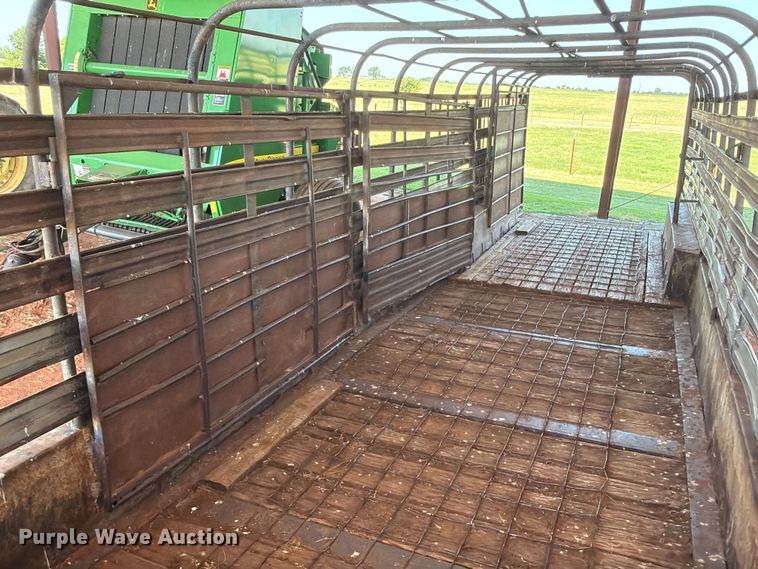 image for item EW0321 Shop built livestock trailer