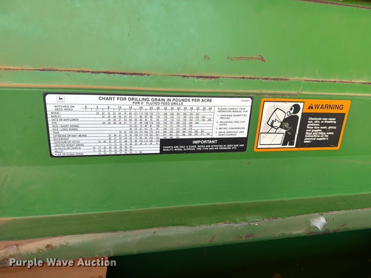image for item EW0322 John Deere 450 grain drill