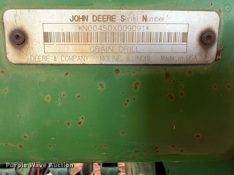 image for item EW0322 John Deere 450 grain drill