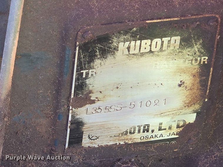 image for item EW0333 1982 Kubota L355 SS MFWD tractor