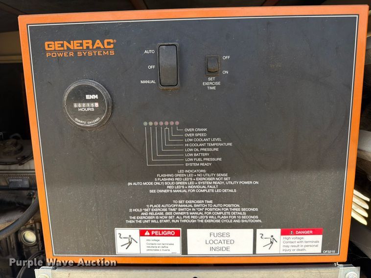 image for item EX2525 Generac QT04524ANSN generator