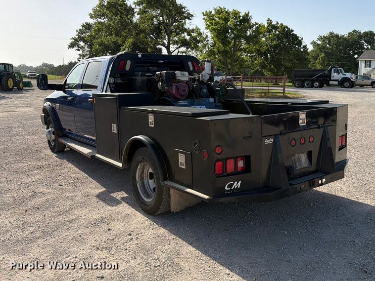 image for item EX4011 2011 Dodge Ram 3500 Heavy Duty Crew Cab flatbed pickup truck