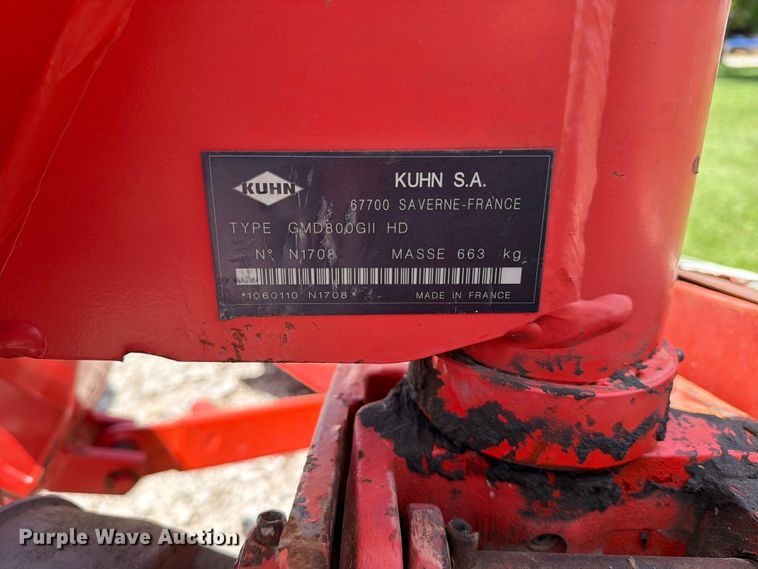 image for item EX4014 Kuhn GMD 800-GII HD disc mower