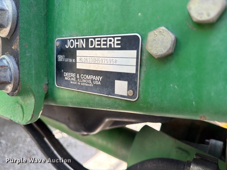 image for item EX4015 2009 John Deere 6330 MFWD tractor