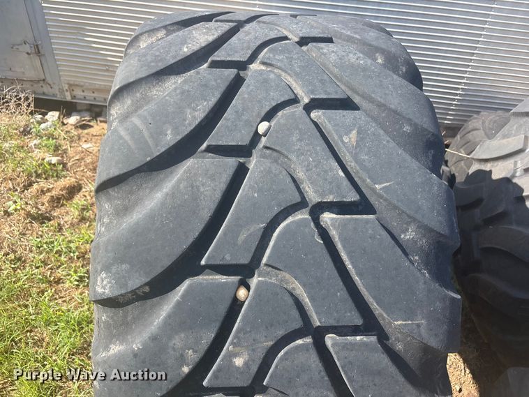 image for item FC2452 (4) 650/55R26.5 tires and wheels