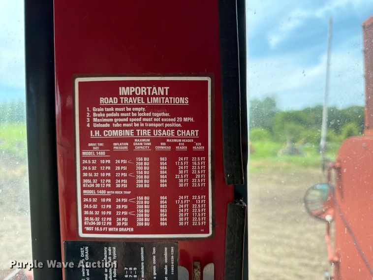 image for item FK3136 International Harvester 1480 Axial-Flow combine