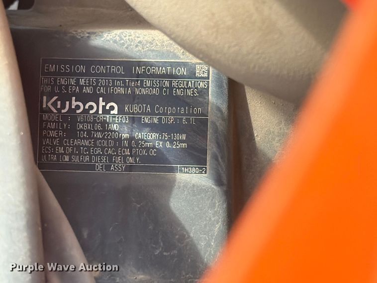image for item NA9509 2013 Kubota M135GX MFWD tractor