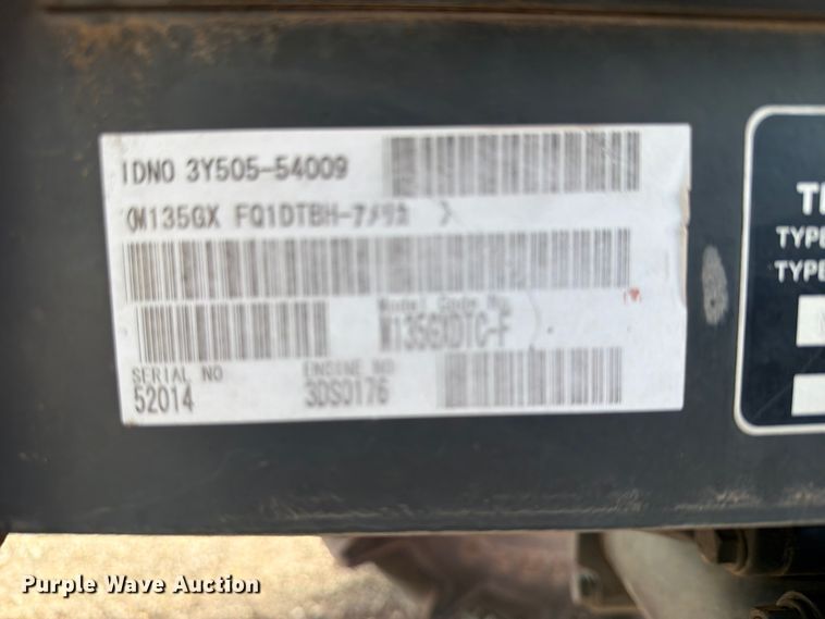 image for item NA9509 2013 Kubota M135GX MFWD tractor