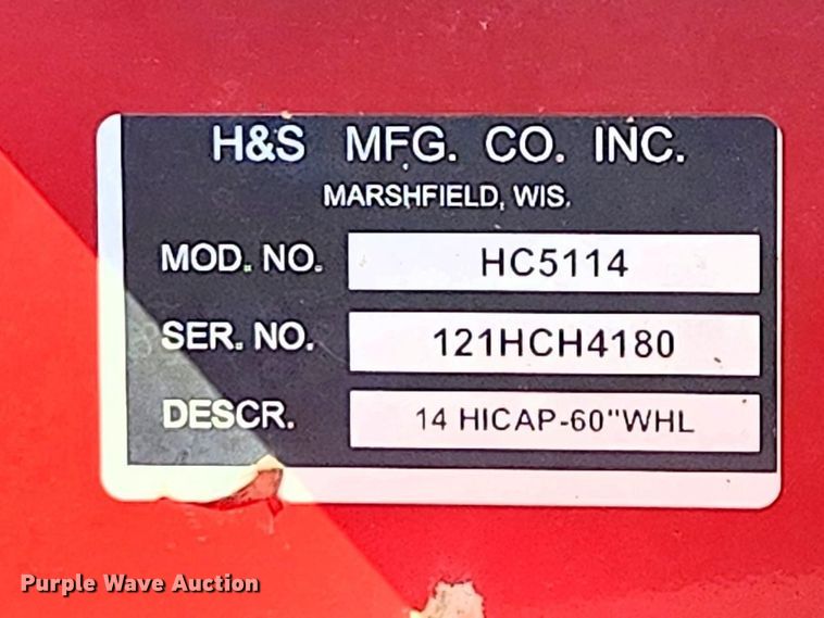 image for item YA3818 2021 HDWX-H&S HC5114 hay rake