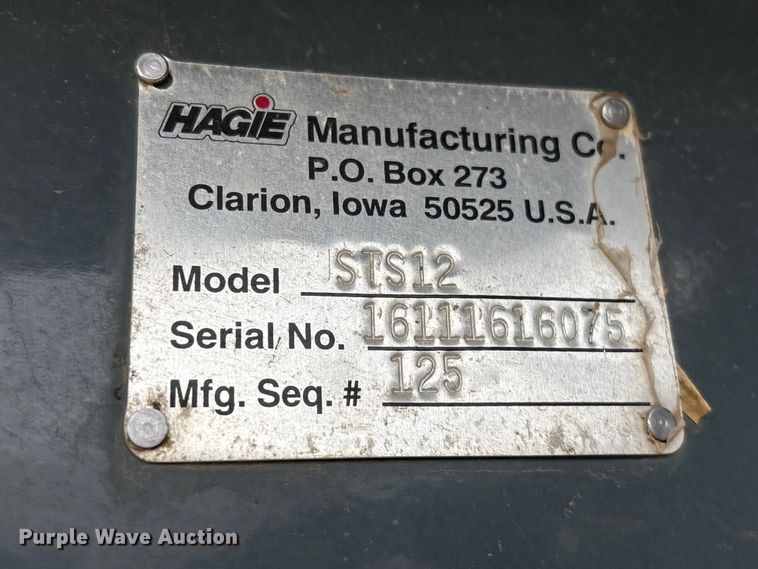 image for item YA4014 2016 Hagie STS12 sprayer