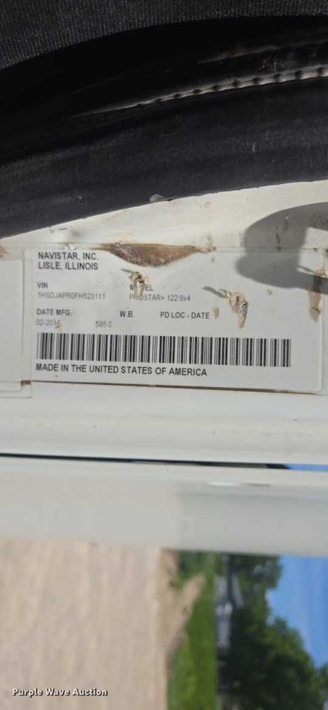 image for item DP8979 2015 International ProStar semi truck