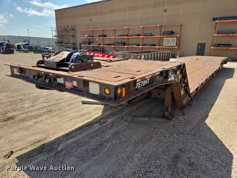 image for item DQ0005 2014 Trail-Eze TE70HT drop deck hydraulic tail equipment trailer