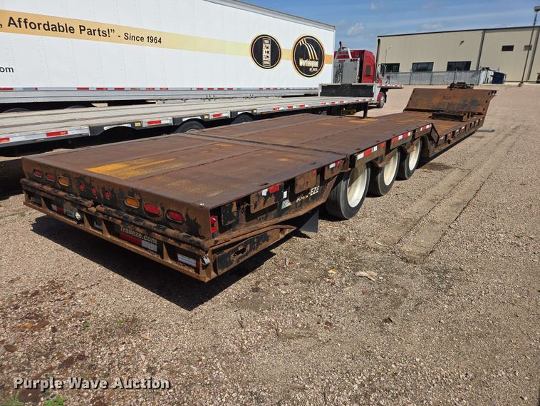 image for item DQ0005 2014 Trail-Eze TE70HT drop deck hydraulic tail equipment trailer