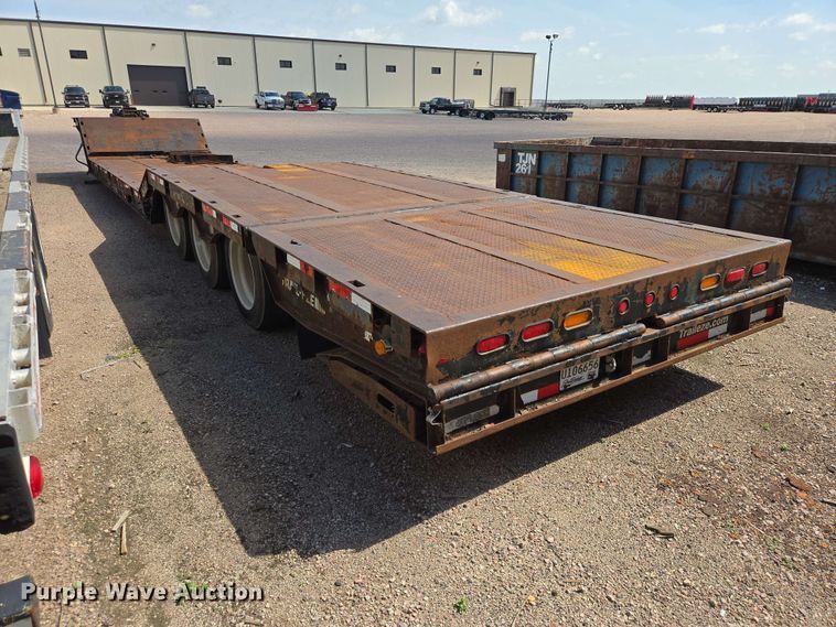 image for item DQ0005 2014 Trail-Eze TE70HT drop deck hydraulic tail equipment trailer