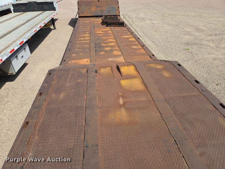 image for item DQ0005 2014 Trail-Eze TE70HT drop deck hydraulic tail equipment trailer