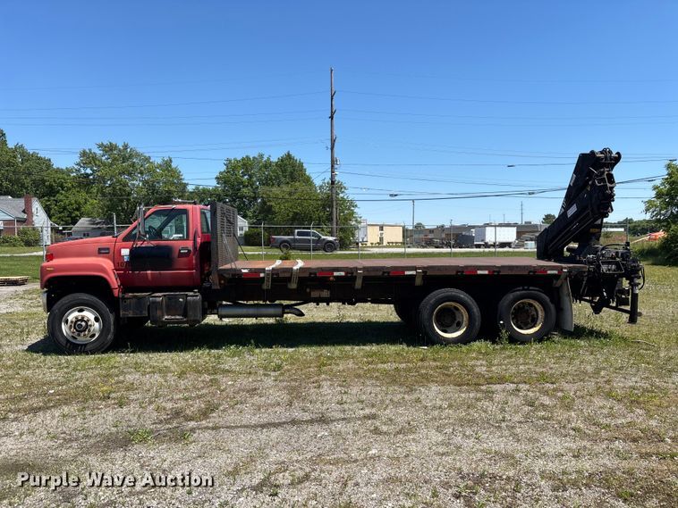 image for item EM5111 2001 GMC C7500 crane truck