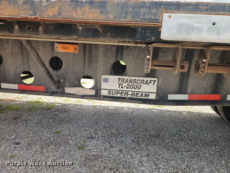 image for item EO8542 1999 Transcraft TL-2000 flatbed trailer
